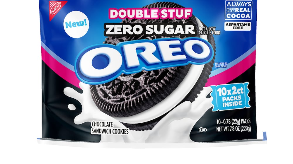 This image provided by Oreo shows Oreo Zero Sugar Cookies. (Oreo via AP)