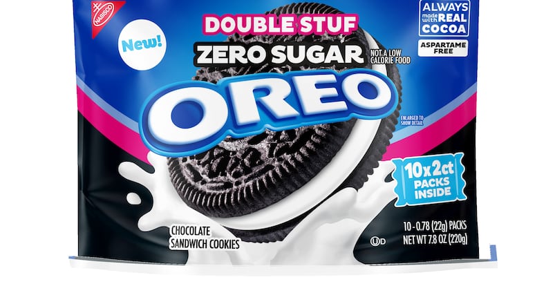 This image provided by Oreo shows Oreo Zero Sugar Cookies. (Oreo via AP)