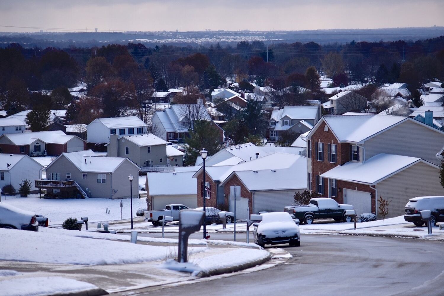 PHOTOS: Butler County's first snowfall of the season
