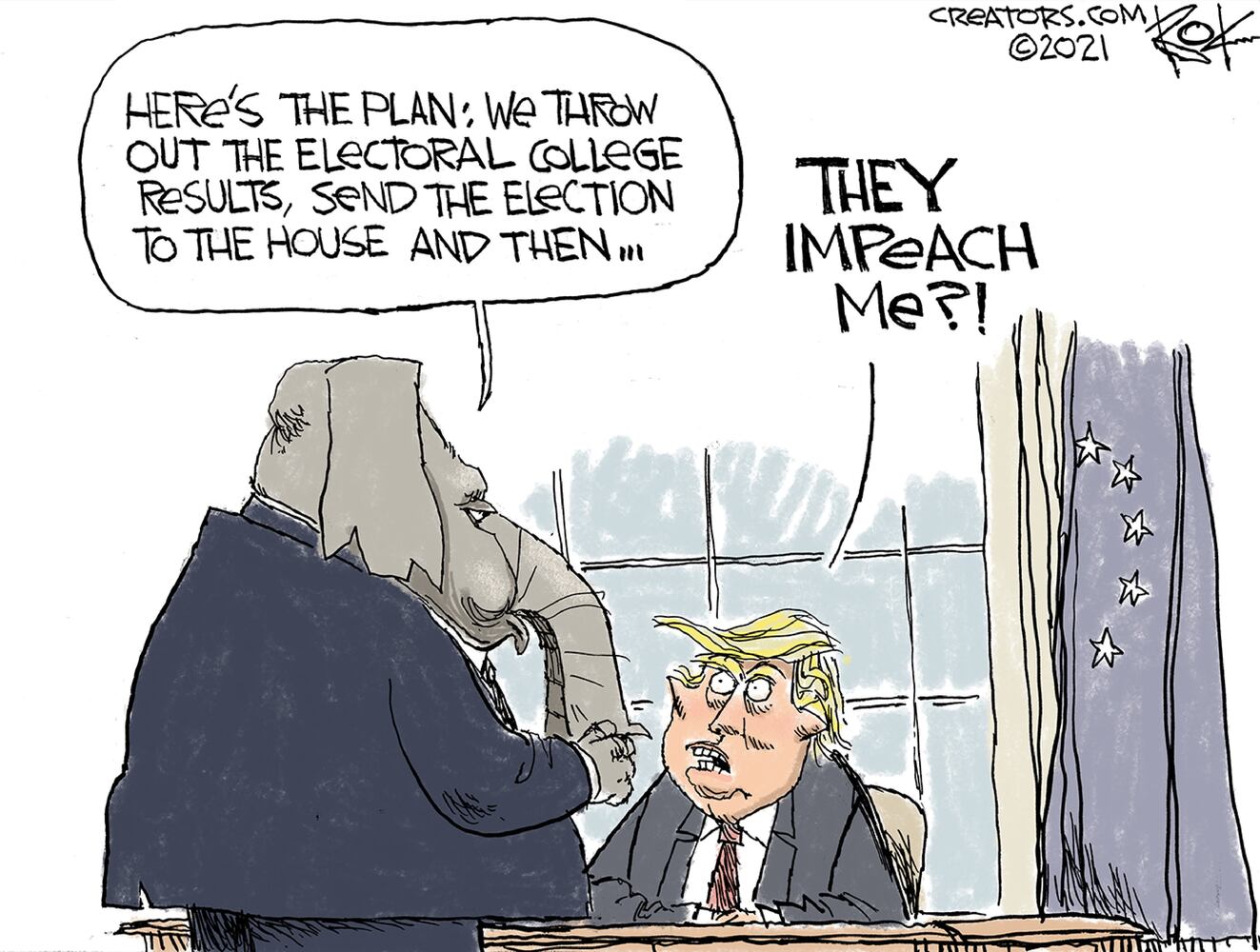 Week in cartoons: Georgia election, Capitol riots and more