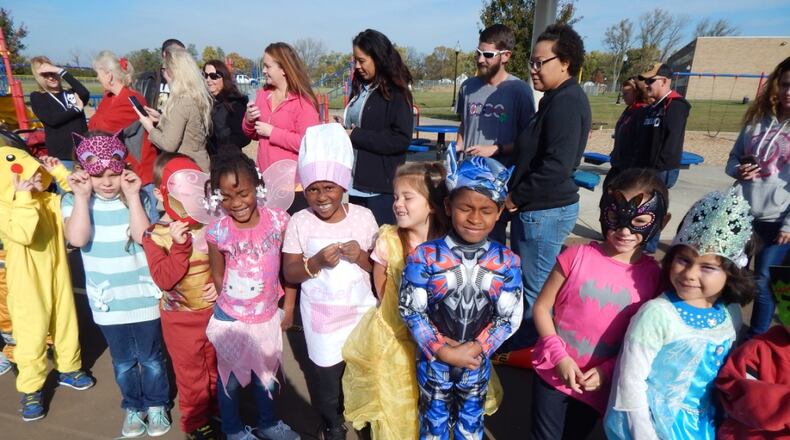 On Oct. 28 Timberlane Learning Center kindergarten students enjoyed showing off their Halloween costumes in their parade.