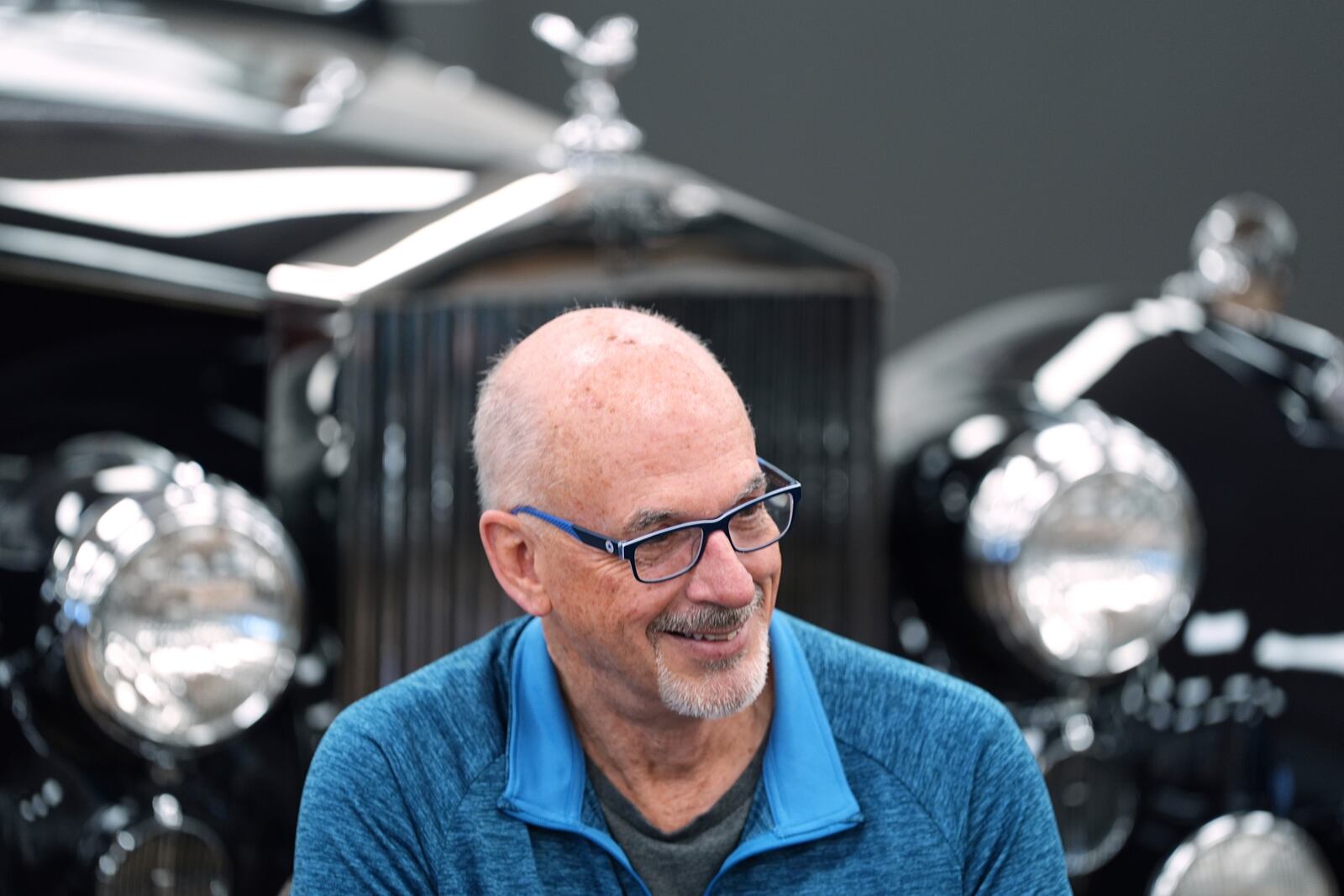 Randy Churchill speaks during an interview at The Rolls-Royce Foundation in Mechanicsburg, Pa., Saturday, April 5, 2025. (AP Photo/Matt Rourke)
