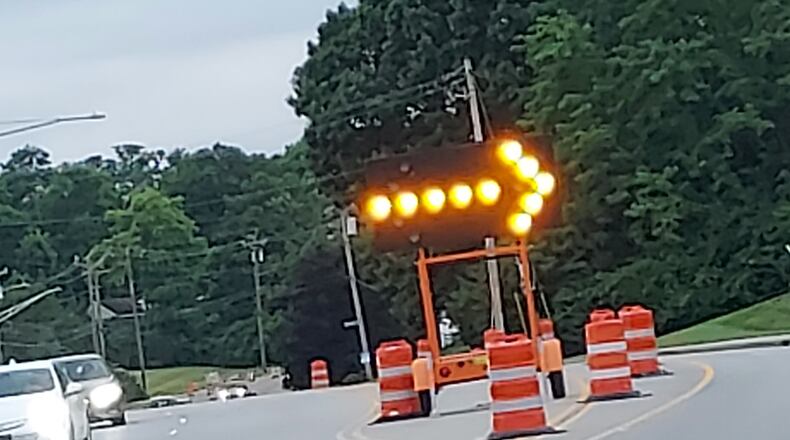 A center turn lane is being added to Fairfield’s South Gilmore Road between Resor Road and Parkland Hills Drive. SUE KIESEWETTER/CONTRIBUTED