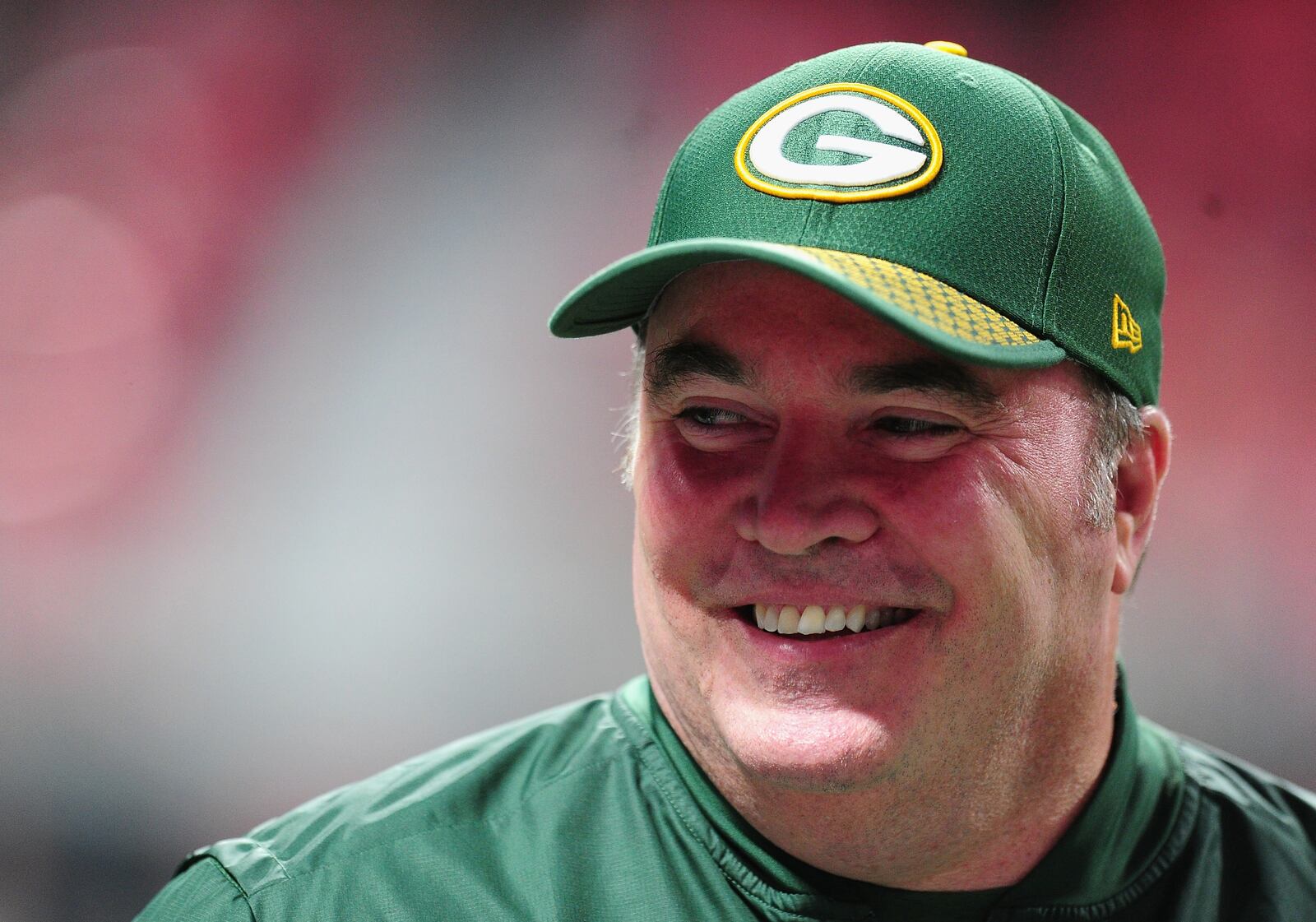 ATLANTA, GA - SEPTEMBER 17:  Head coach Mike McCarthy of the Green Bay Packers looks on before the game against the Atlanta Falcons at Mercedes-Benz Stadium on September 17, 2017 in Atlanta, Georgia.  (Photo by Scott Cunningham/Getty Images)
