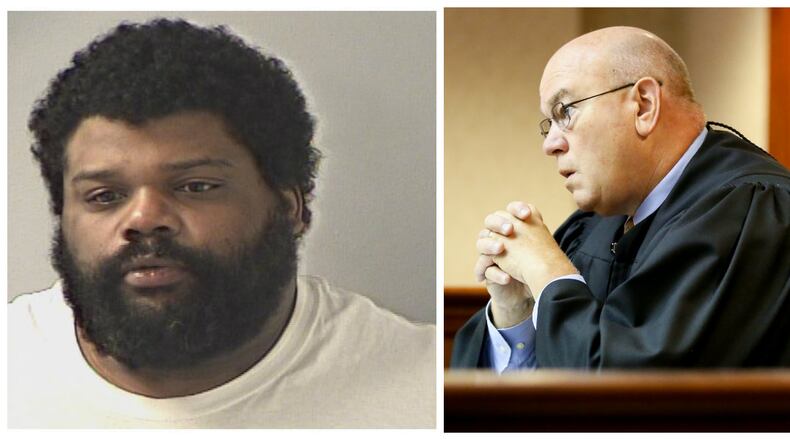 Left, Michael Gilmore II, Right, Butler County Common Pleas Judge Keith Spaeth