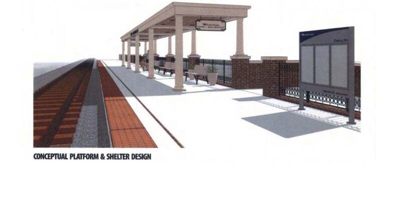 A planned Amtrak platform near Chestnut Fields in Oxford is set to be under construction by 026. CONTRIBUTED
