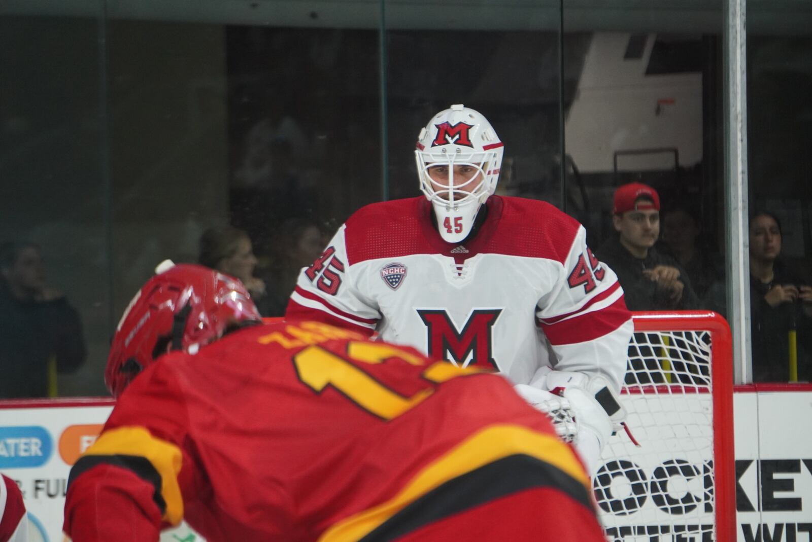 The Miami RedHawks hockey team started the season off 2-0 after a weekend sweep of Ferris State at Goggin Ice Center. CHRIS VOGT / CONTRIBUTED