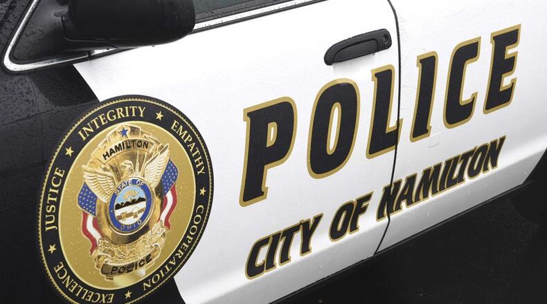Hamilton police are searching for a suspect involved in a shooting on Pershing Avenue on June 17, 2017.