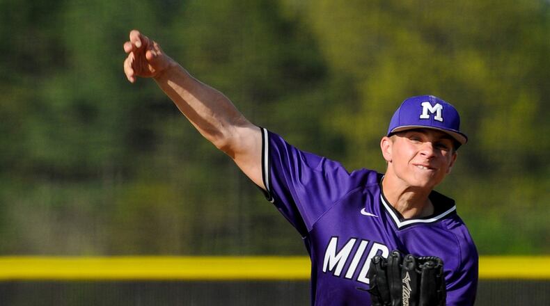 By this time next year, a new baseball program called Middie Way Baseball will be playing its game. Berachah Church and Middletown district leaders hope the league introduces more kids to the sport and improves the high school baseball program that has one winning season in the last decade. Here, Middletown's Cam Norris pitches during against Lakota East. NICK GRAHAM/STAFF