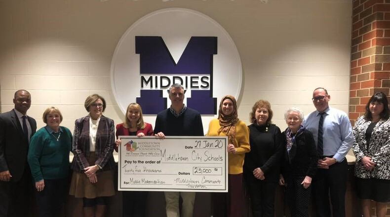 The Middletown Schools in recent years have emphasized the science, technology, engineering, arts and mathematics or STEAM curricula for its 6,300 students and district officials were recently awarded with a $25,000 grant from the Middletown Community Foundation. (Provided Photo/Journal-News)