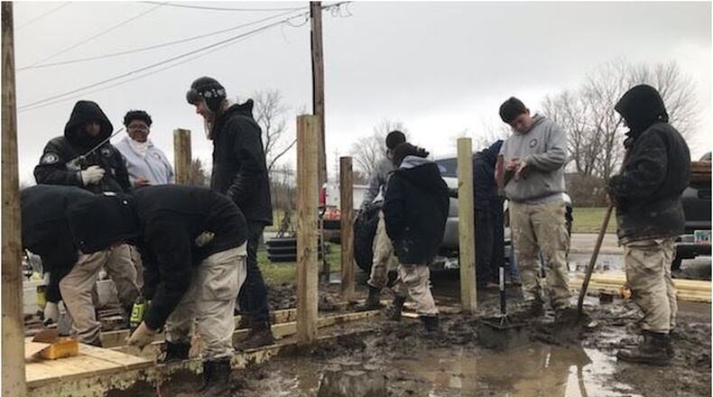 AmeriCorps members helped improve housing in Hamilton and Butler County for three weeks in January, making homes handicap-accessible and helping remodel a formerly abandoned house in Hamilton’s Second Ward/Riverside neighborhood. PROVIDED