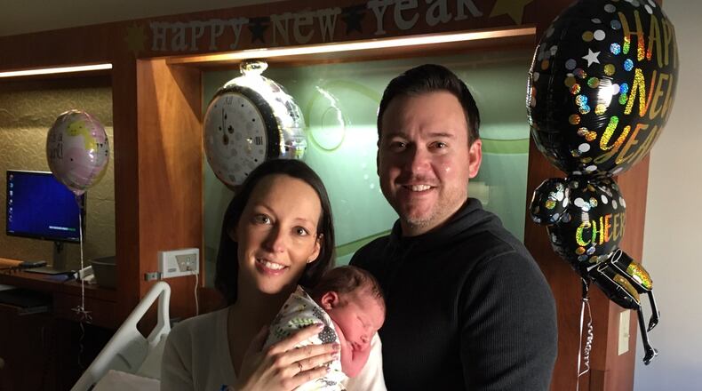 Ava James Wilkerson is the first baby born in Butler County for 2020. She is the daughter of Kristen and Brian Wilkerson of Liberty Twp. She was born at 1:22 a.m. at Mercy Health - Fairfield Hospital. Ava was due on New Years Day according to her mother. ED RICHTER/STAFF