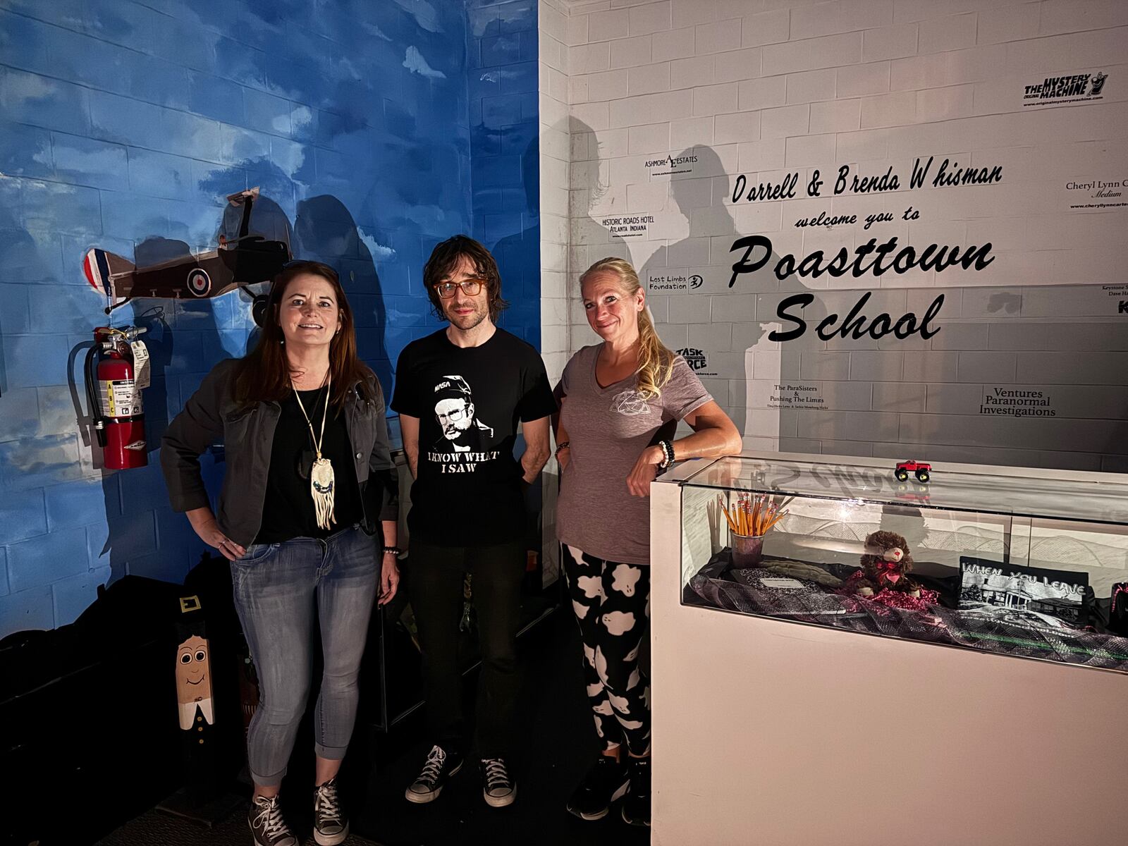 From left, Bronwyn Blanc, Brandon Berry, and Paula Dytko. A medium, a writer, and a ghost hunter walk into a haunted elementary school. CONTRIBUTED/ADAIR TUDOR