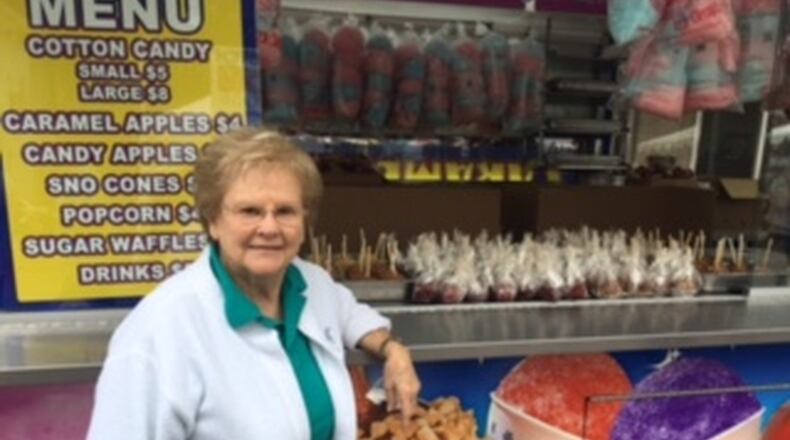 Betty Bailey, 90, will be back for the 50th time as a only local, for-profit vendor at the 50th Annual Ohio Sauerkraut Festival. CONTRIBUTED