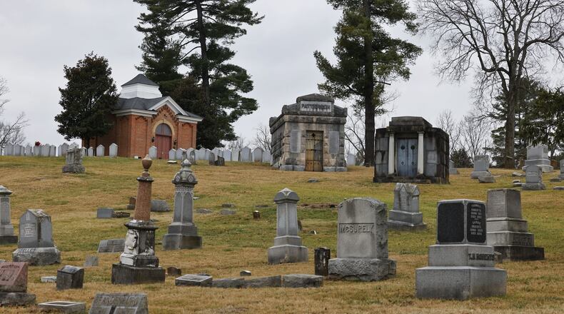 Oxford Cemetery at 4385 Oxford Millville Road was established in 1855. NICK GRAHAM/STAFF