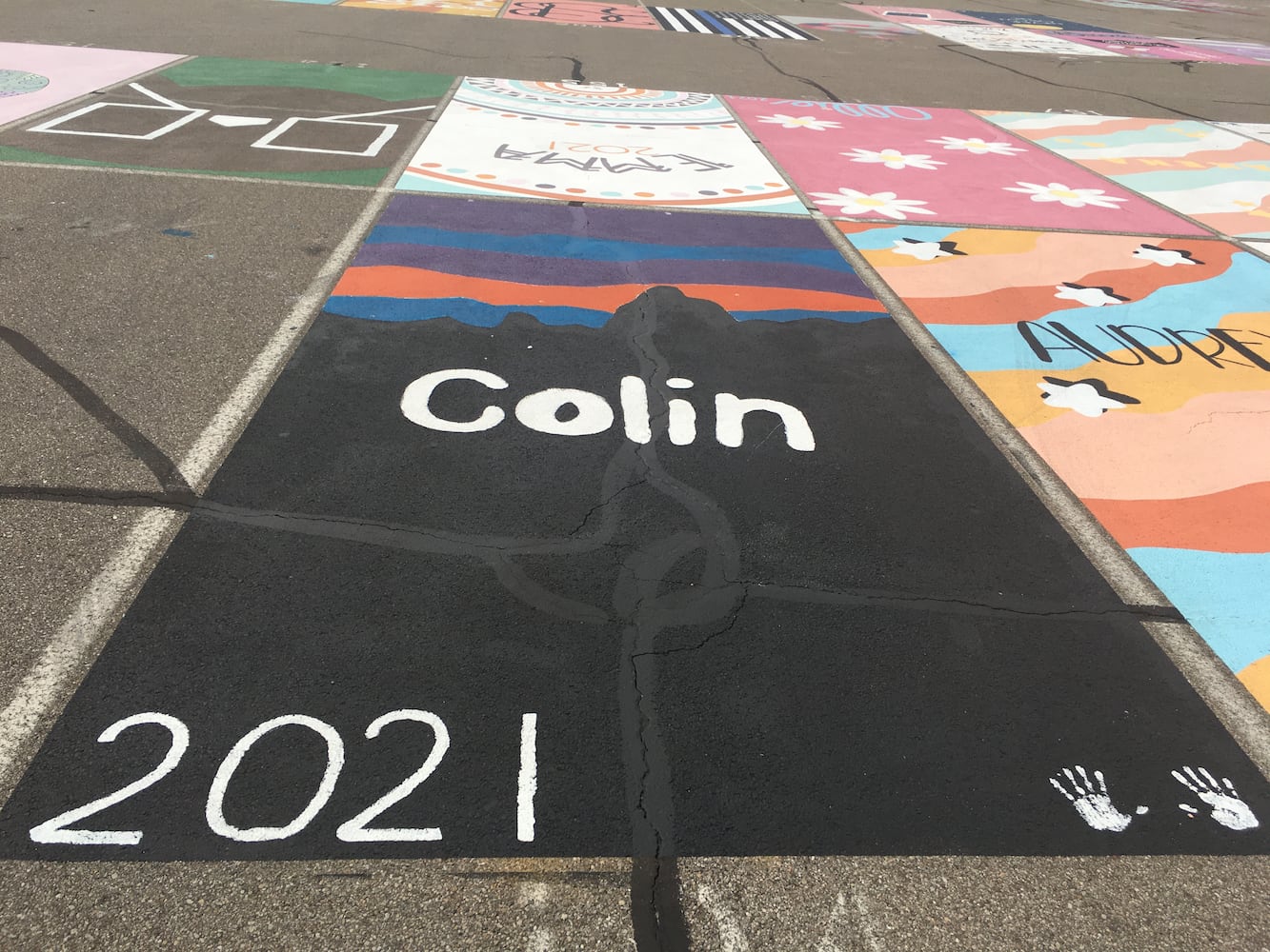 Lakota West High School parking lot spaces