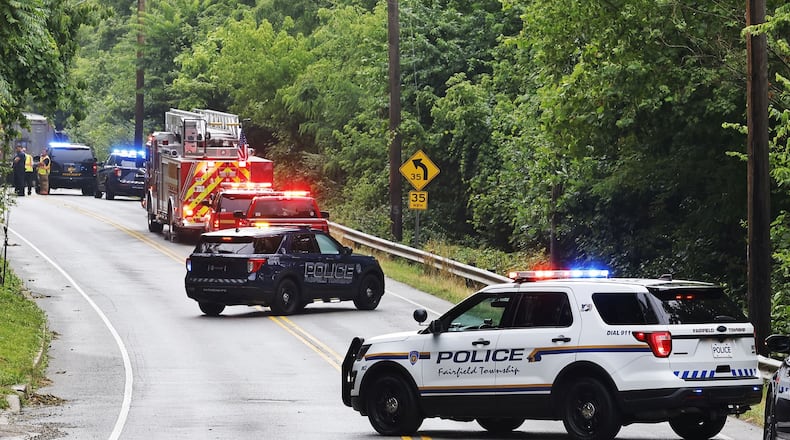 A multi-vehicle crash was reported in the 7000 block of River Road in Fairfield Township Wednesday afternoon | NICK GRAHAM/STAFF