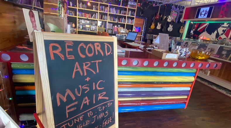 Three Feather Records will host a Record, Art and Music Fair on Saturday, June 10, 2023, at the Oscar Event Station at Jungle Jim’s in Fairfield. Part of the poceeds will support The Joe Nuxhall Miracle League Field. MICHAEL D. PITMAN/STAFF