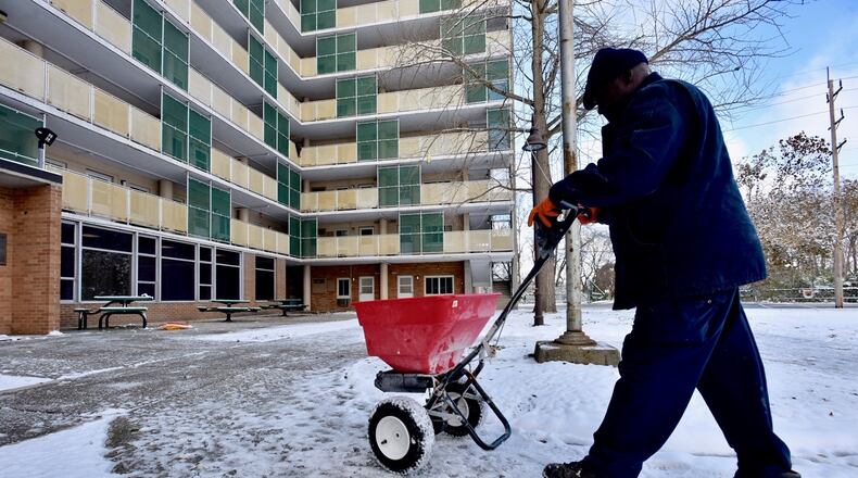 Total snow accumulations for the Butler County area were between 1 and 3 inches. NICK GRAHAM / STAFF