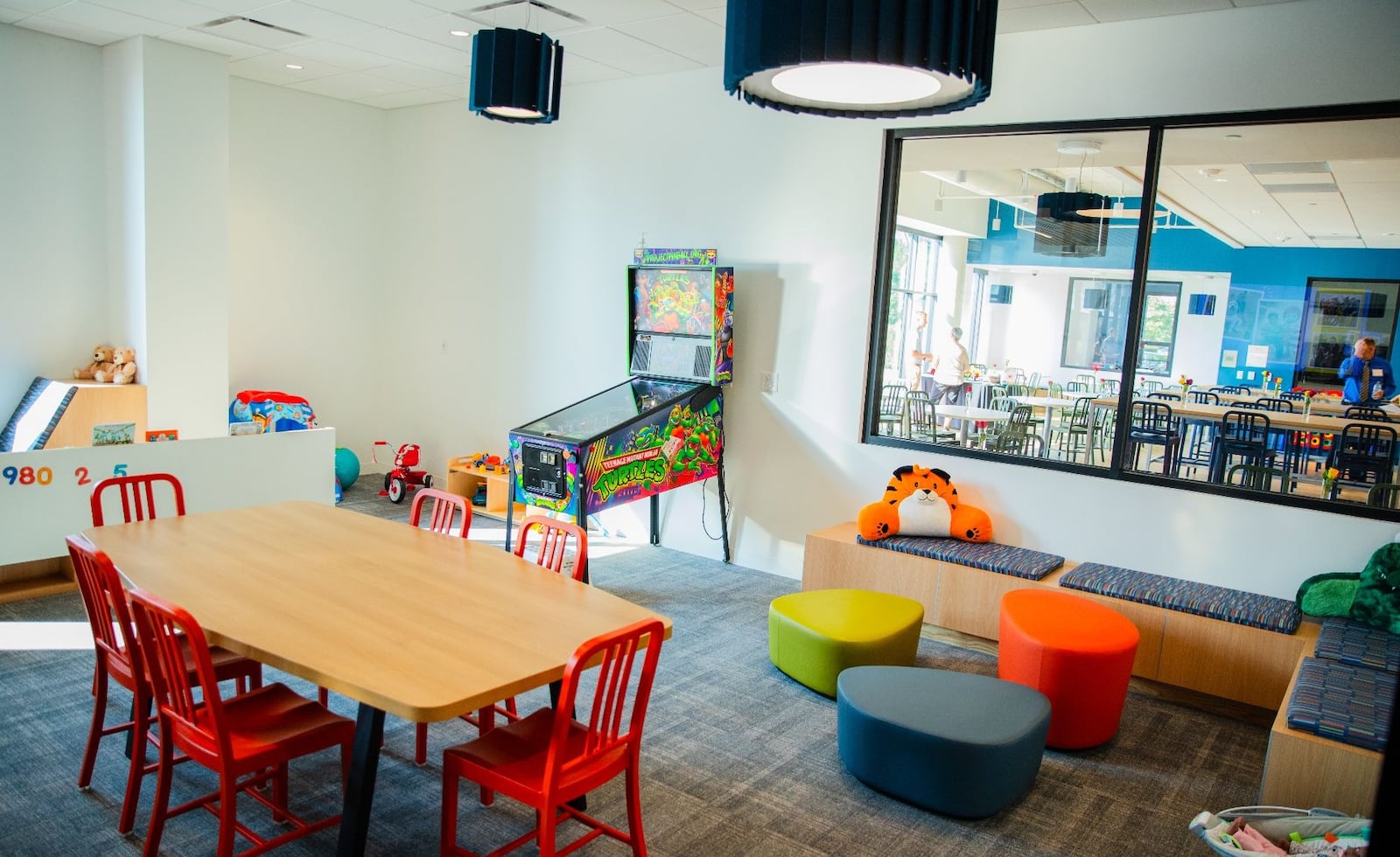 The placement of the kids play area at the new Ronald McDonald House of Dayton allows the children to feel like it's just for them while giving parents and caregivers peace of mind. CONTRIBUTED