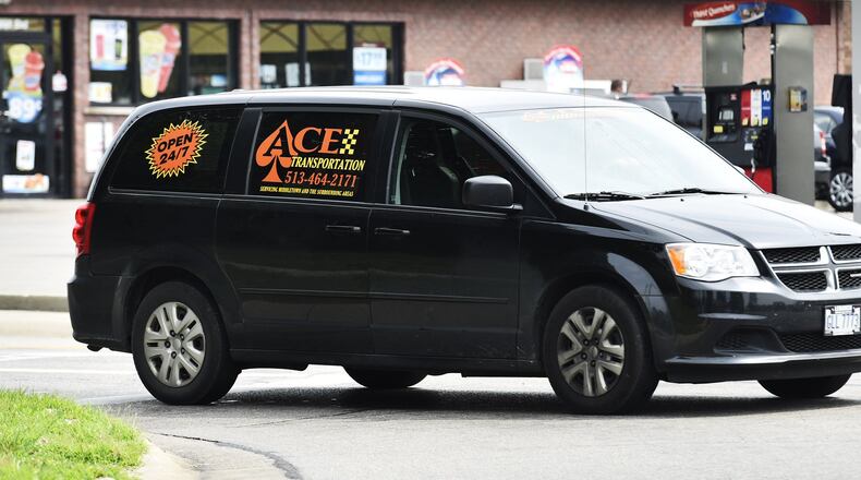 A vehicle from Ace 1 Transportation heads to pick up a client on Jackson Lane Thursday, July 20 in Middletown. NICK GRAHAM/STAFF
