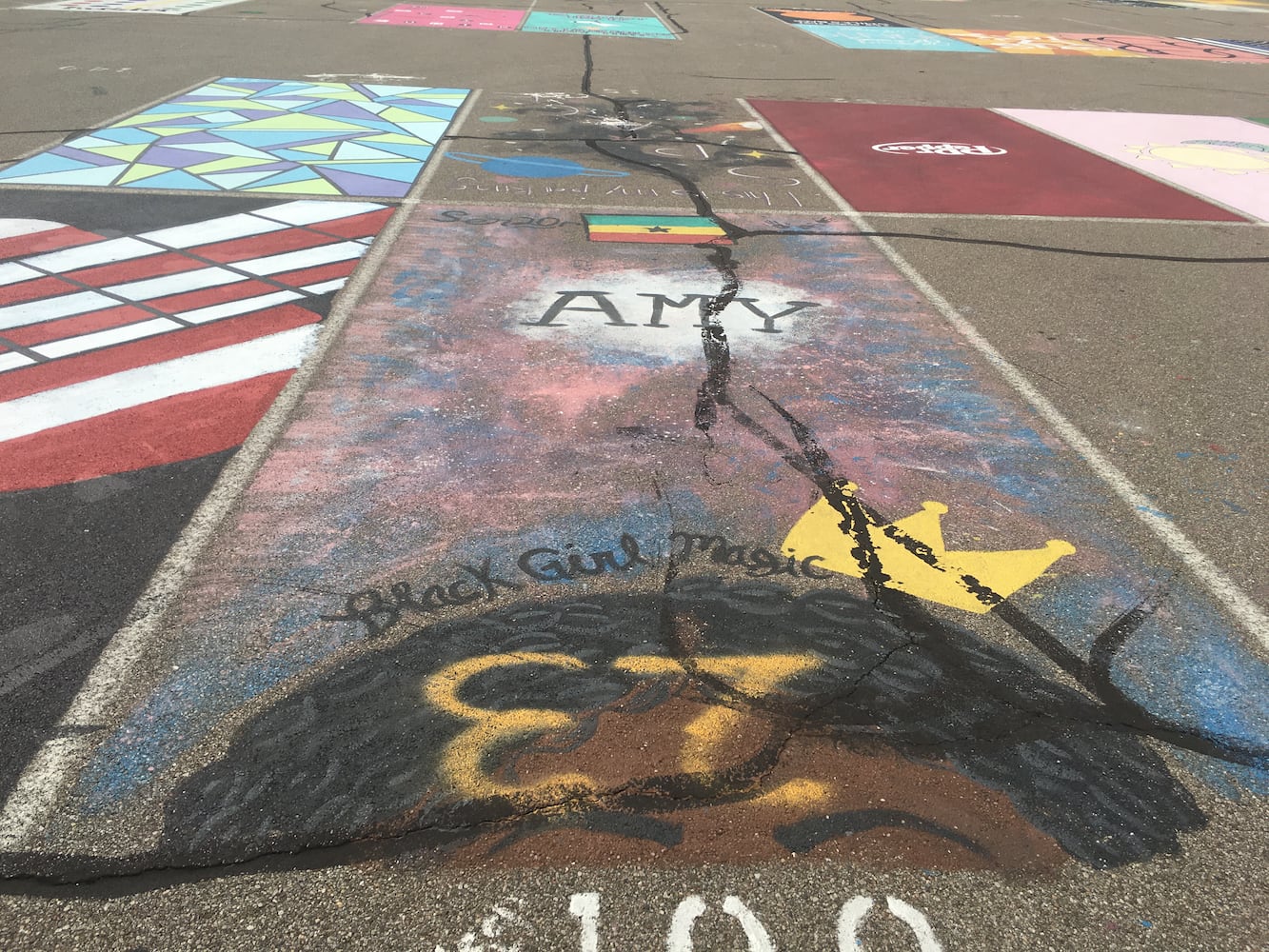 Lakota West High School parking lot spaces