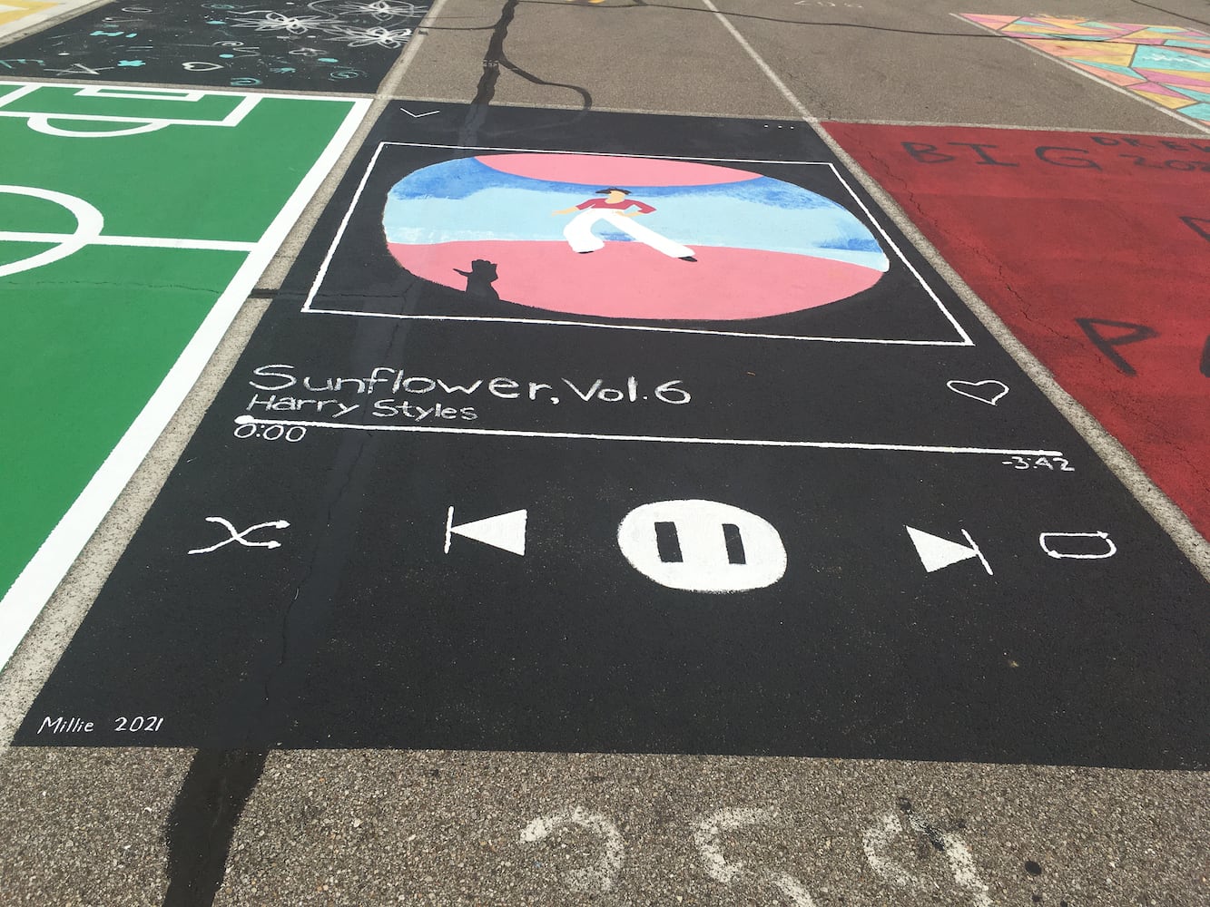 Lakota West High School parking lot spaces