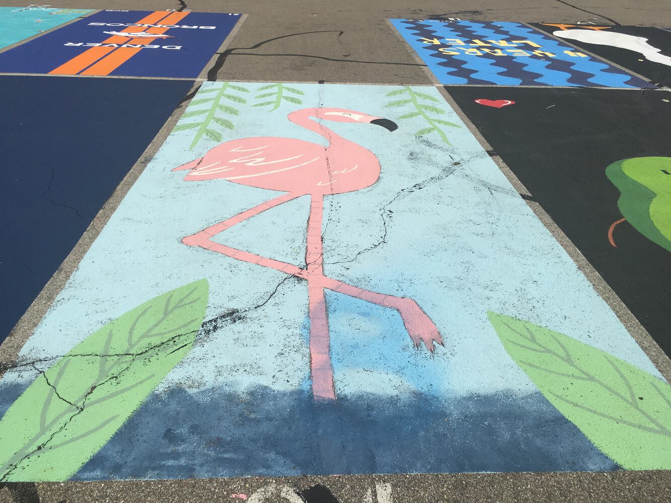 Lakota West High School parking lot spaces