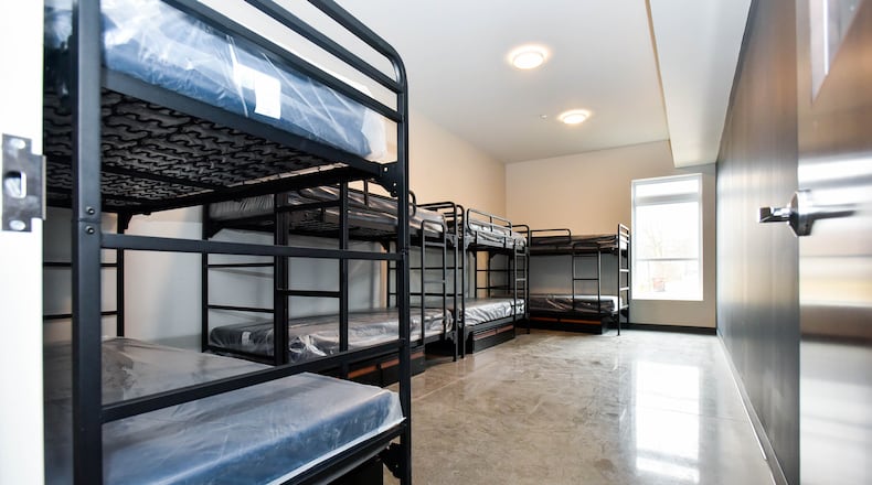 In February 2020, Hope House Mission opened its men's emergency shelter and permanent supportive housing apartments that support those experiencing homelessness and poverty. The facility has a 50-bed emergency shelter, 30 one-bedroom Permanent Supportive Housing apartments, administrative offices, counseling and case management offices, a chapel, recreation room, dining room with commercial kitchen and health counseling room for nurses and visiting doctors. NICK GRAHAM / STAFF