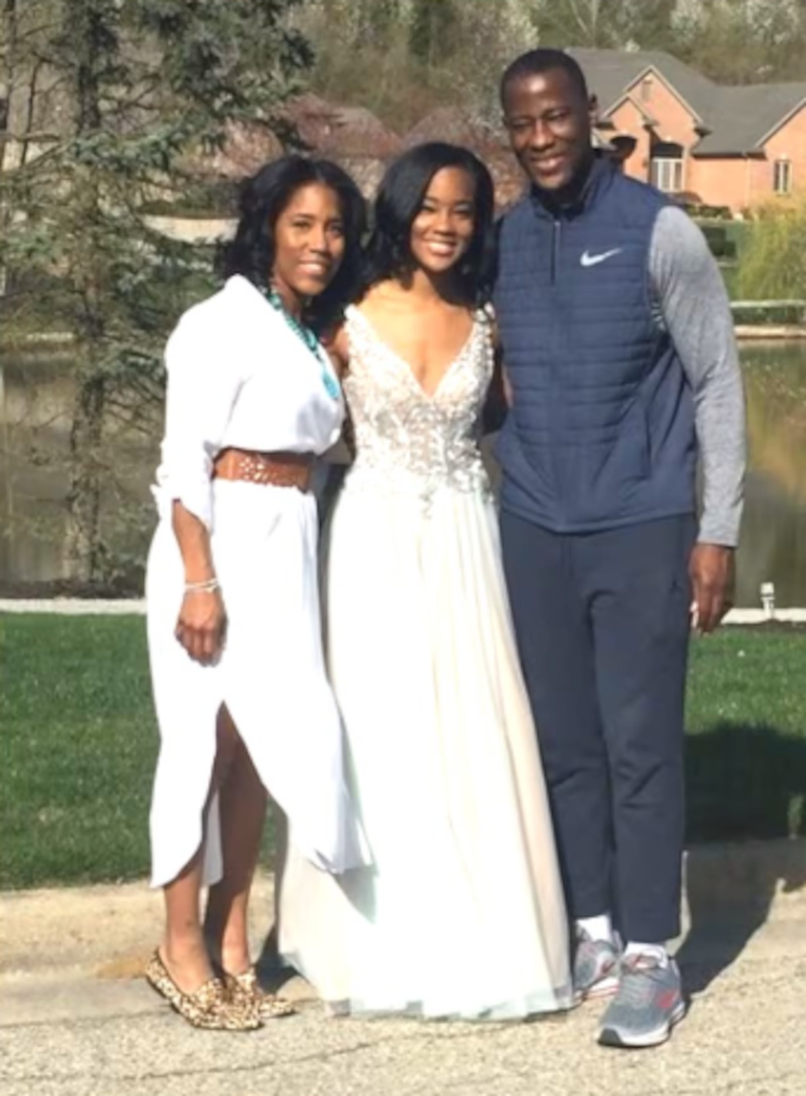 Chris and Anthony Grant with daughter Jayda before the 2019 prom. CONTRIBUTED