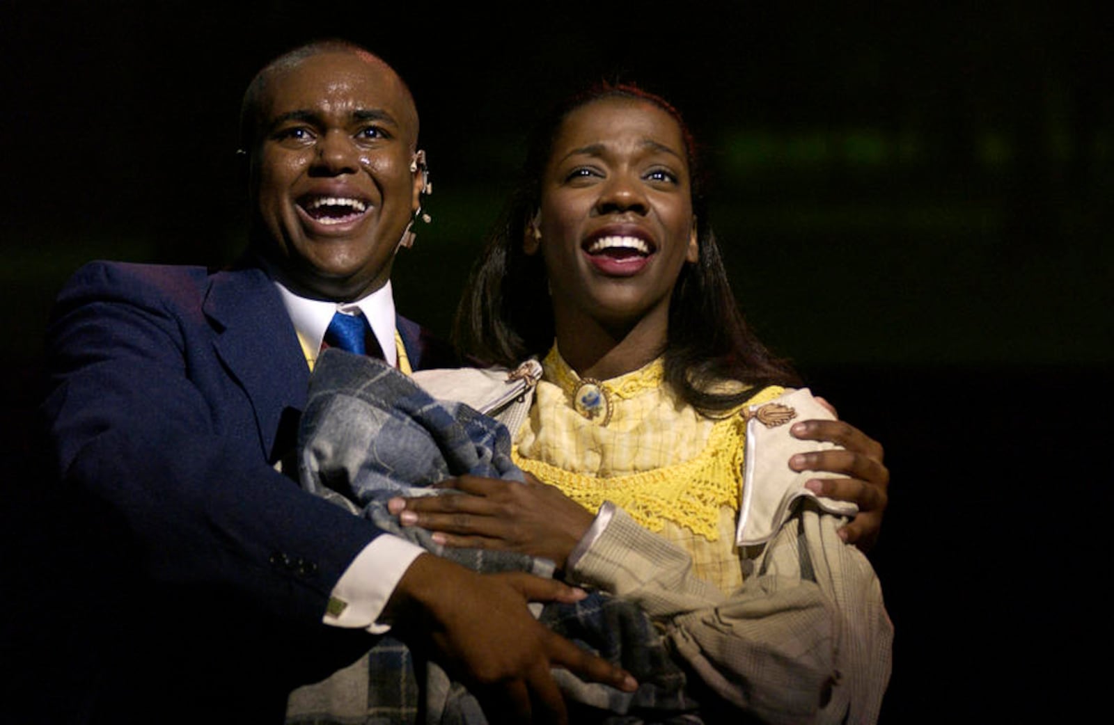 Shavey Brown (Coalhouse Walker Jr.) and Ebony Blake (Sarah) in Wright State University's 2005 production of "Ragtime." WRIGHT STATE UNIVERSITY