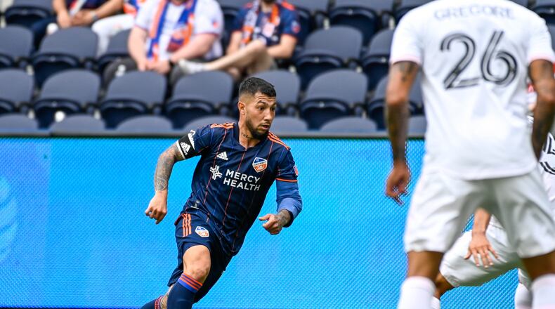 FC Cincinnati's Luciano Acosta vs Inter Miami CF on Sunday, May 16, 2021. FC Cincinnati photo
5/16/2021
Photographer:Brett Hansbauer/4th Floor Creative