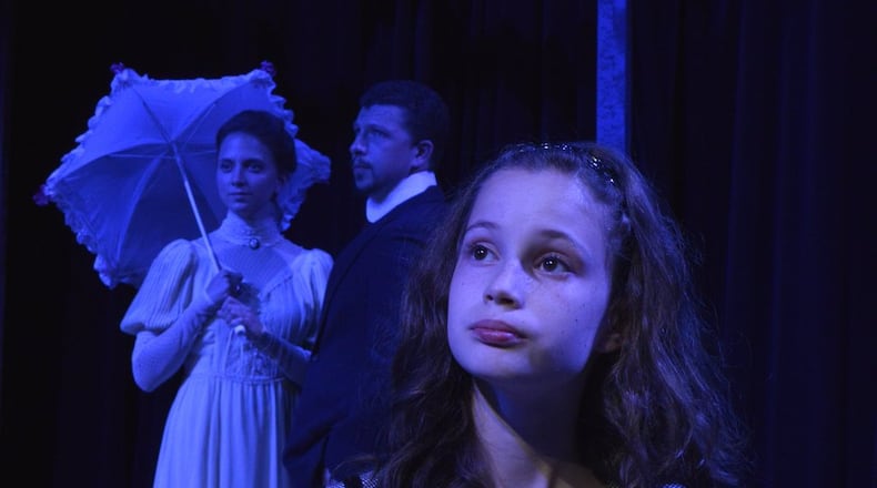 Pictured are several cast members rehearsing for the inaugural Fitton Playhouse production of “The Secret Garden.” CONTRIBUTED