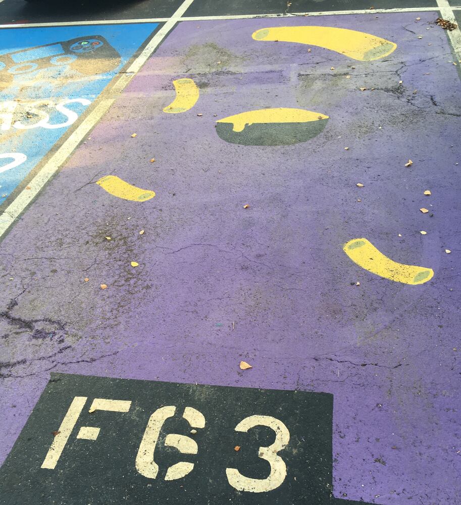 Hamilton High School Parking lot spaces 2021