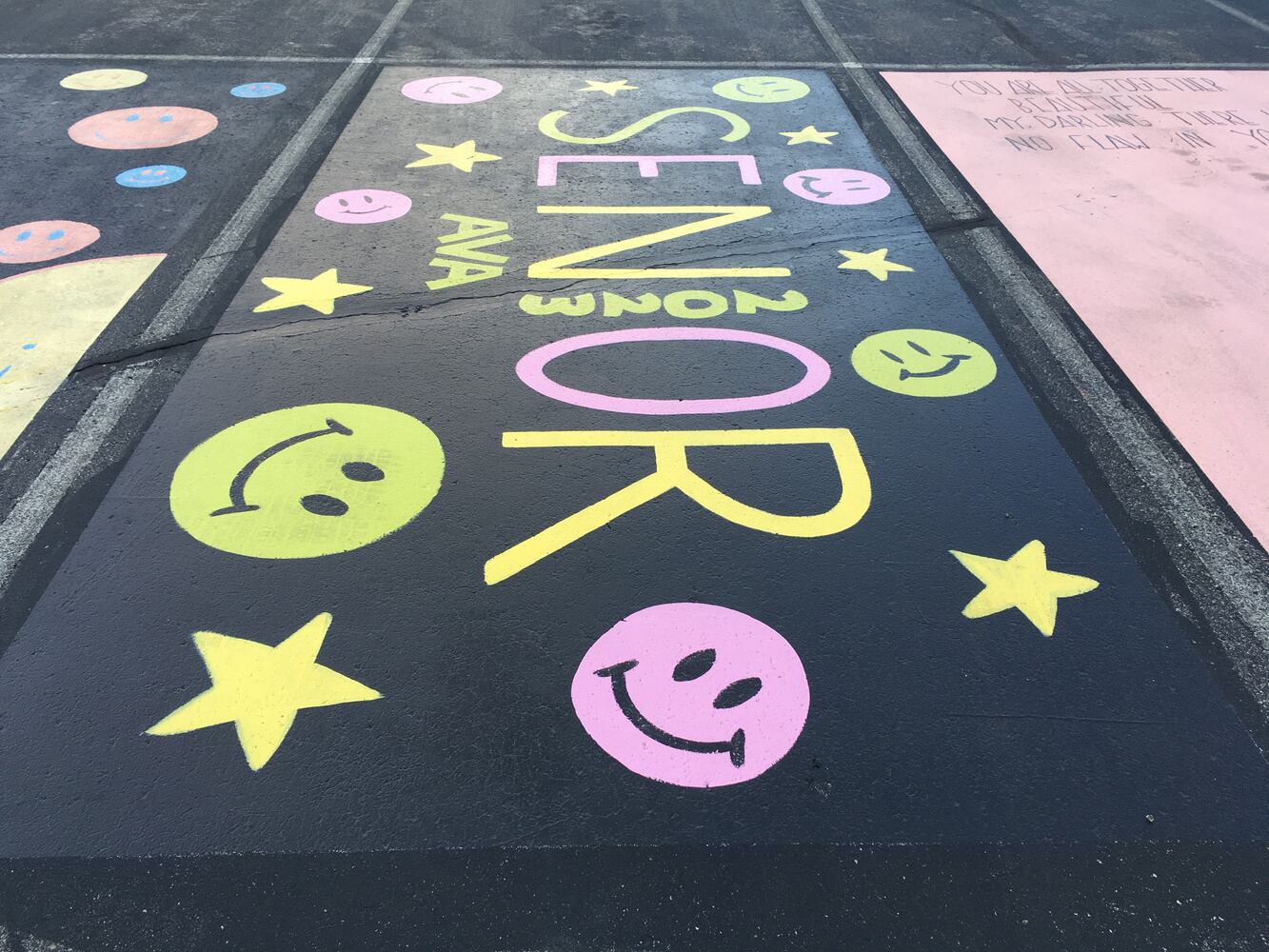 Ross senior parking lot spaces