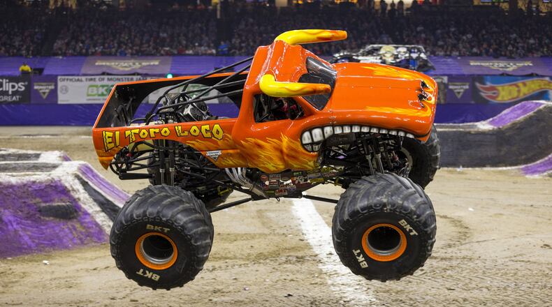 Kayla Blood will be showcasing her driving prowess at the Wright State University Nutter Center behind the wheel of El Toro Loco as Monster Jam races into town for three shows Dec. 7-8. CONTRIBUTED