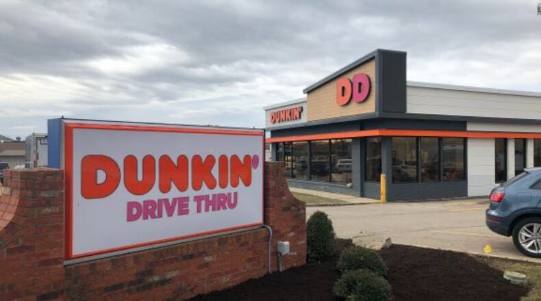 This Dunkin' Donuts store on Far Hills Avenue north of Whipp Road in Washington Twp. hosted its grand opening in January 2019. Dunkin’ Donuts announced on July 30, 2020 that it will shut down 800 stores nationwide, but Dayton-area franchise owner Pat Gilligan says is seeking to add more doughnut shops, and has no plans to close any of his southwest Ohio locations. MARK FISHER/STAFF