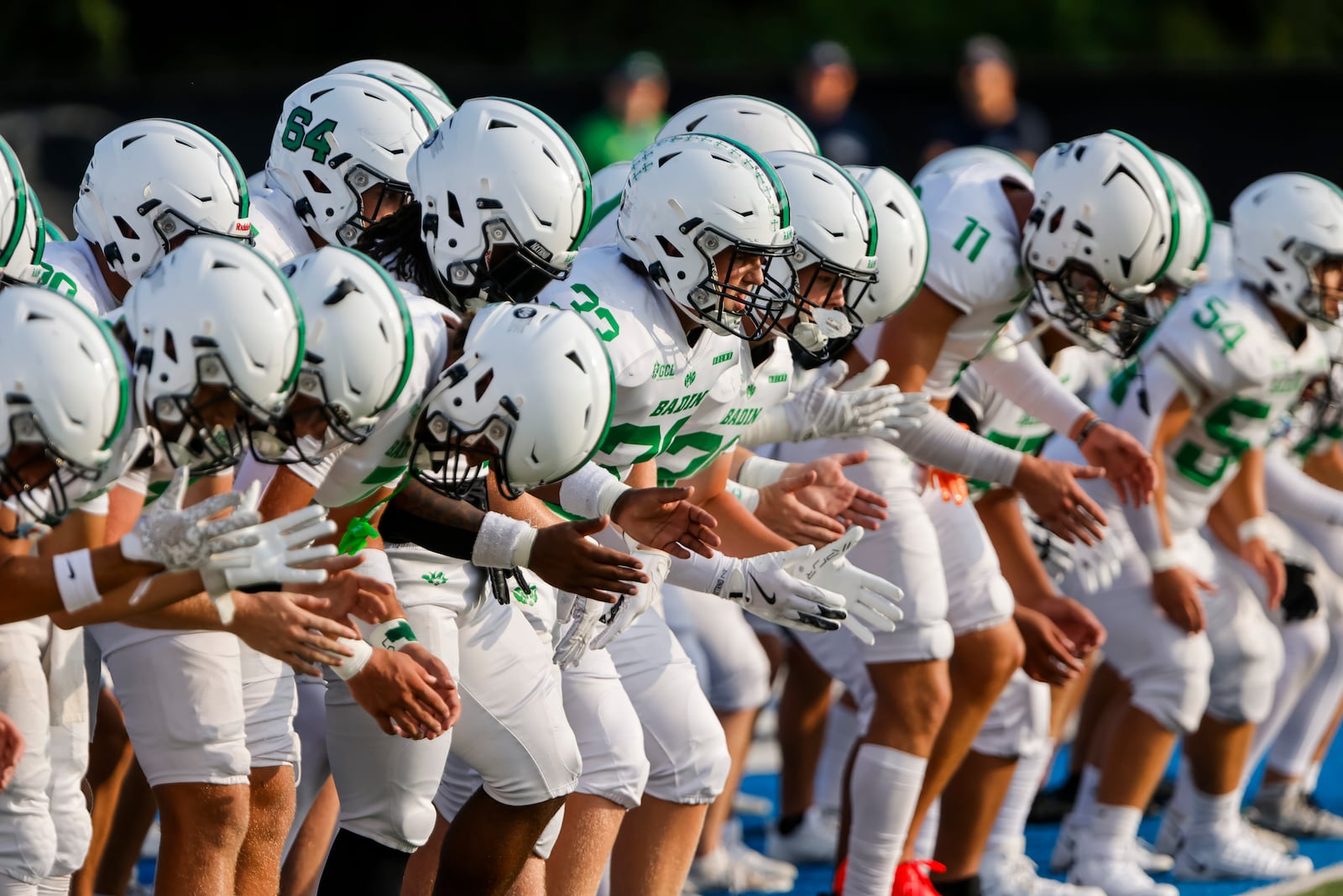 Hamilton and Badin face off on week one of high school football Friday, Aug. 22, 2025 at Virgil M. Schwarm Stadium in Hamilton. Badin won 38-20. NICK GRAHAM/STAFF
