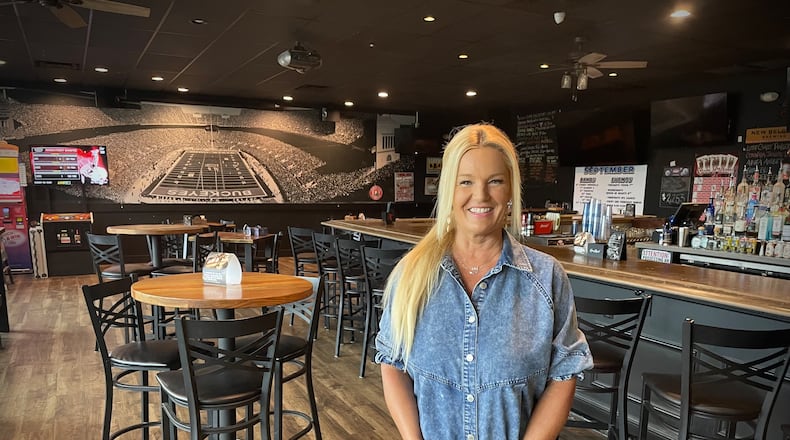 Marci Johannes owns Mr. Boro’s Tavern in Springboro with her partner of nine years, Rick Baarlaer. During October, she is selling sweet and savory boxes for those who have or are battling breast cancer. All proceeds will go to Pink Ribbon Girl. NATALIE JONES/STAFF