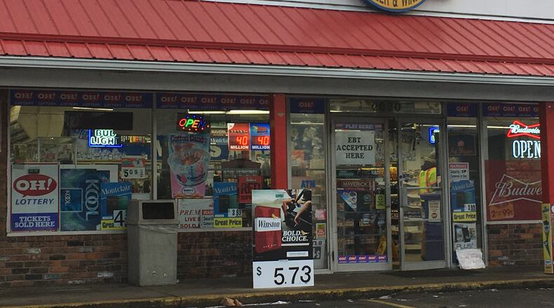 Someone broke into Max’s Mart, 2020 Tytus Ave., Saturday morning and stole $2,000, two beers, cigarettes and a bong, according to a Middletown police report. RICK McCRABB/STAFF
