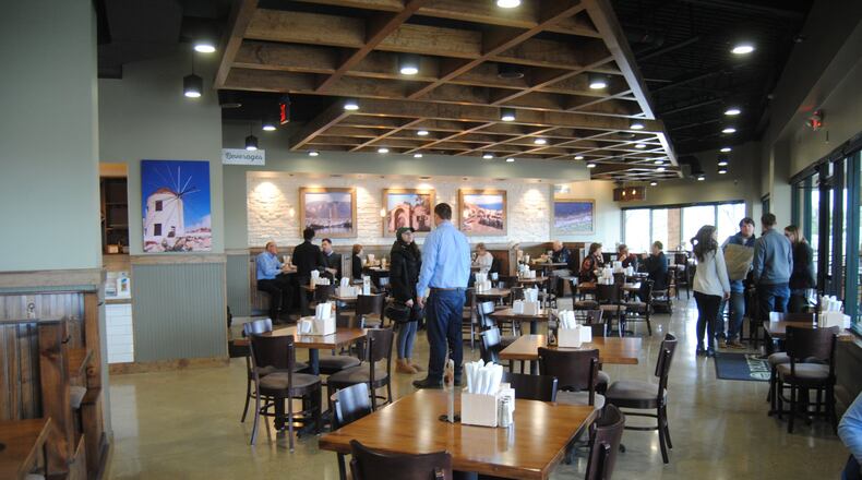 Taziki’s Mediterranean Cafe opened its first Butler County location March 20, 2018, at 7841 Tylersville Road in West Chester Twp. The Birmingham Ala.-based chain, which has more than 82 locations in 16 states. ERIC SCHWARTZBERG/STAFF