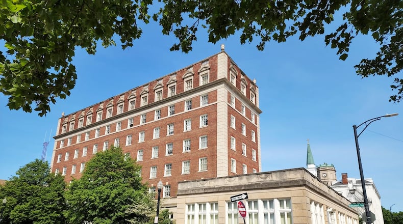 A developer has plans to turn the Anthony Wayne Apartments on South Monument Street into a 54-room boutique hotel. If the sale goes through, construction on the hotel could start in early 2023 and take a year to complete. Residents have been notified of the project and given six months' notice to vacate. NICK GRAHAM/STAFF