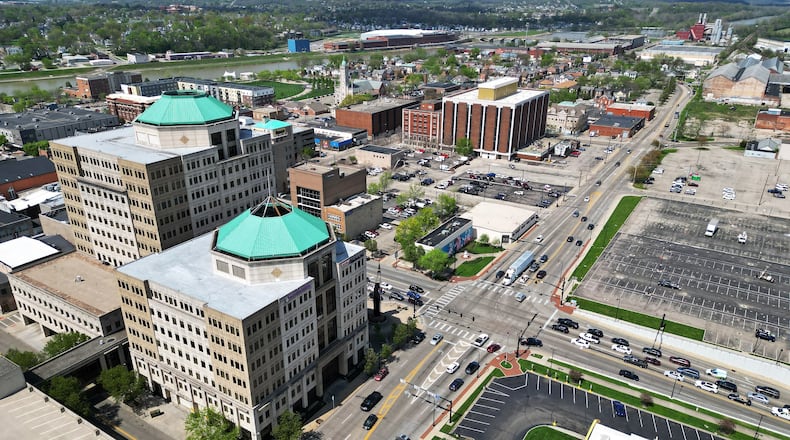 A view of downtown Hamilton Tuesday, April 16, 2024. NICK GRAHAM/STAFF