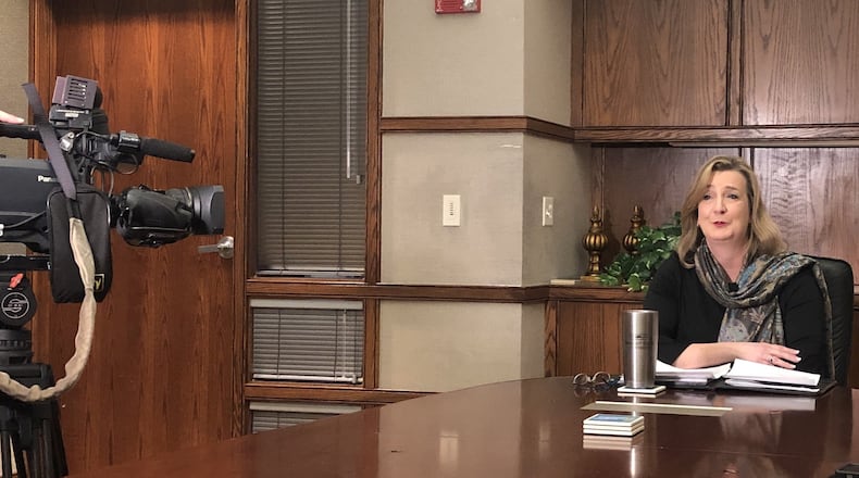 Wright State president Cheryl Schrader talks about the faculty union strike set to begin Tuesday at the university. Classes will go on despite the strike.