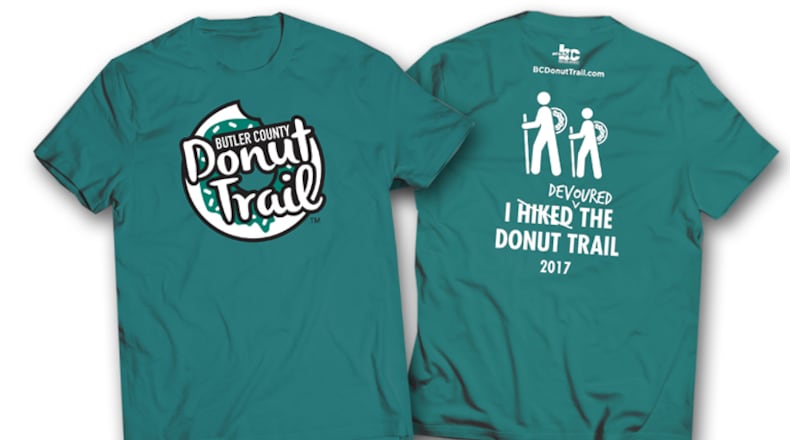 Ohio’s popular Butler County Donut Trail released its official 2017 T-shirt design on Feb. 15. CONTRIBUTED