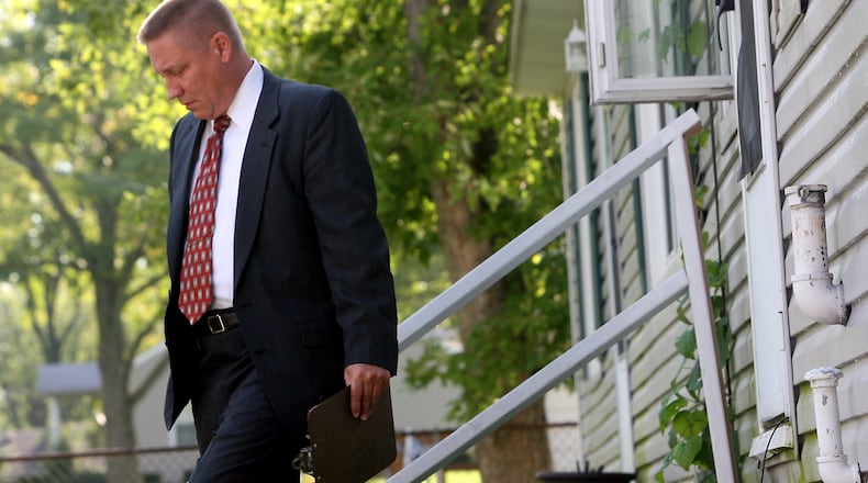 Butler County Sheriff's Deputy Mike Jacobs is tasked with keeping track of registered sex offenders, with the help of two other deputies. They check on 25 to 30 offenders a month to confirm if they are living at the address they include on registration forms and arresting those who live elsewhere or fail to register. FILE