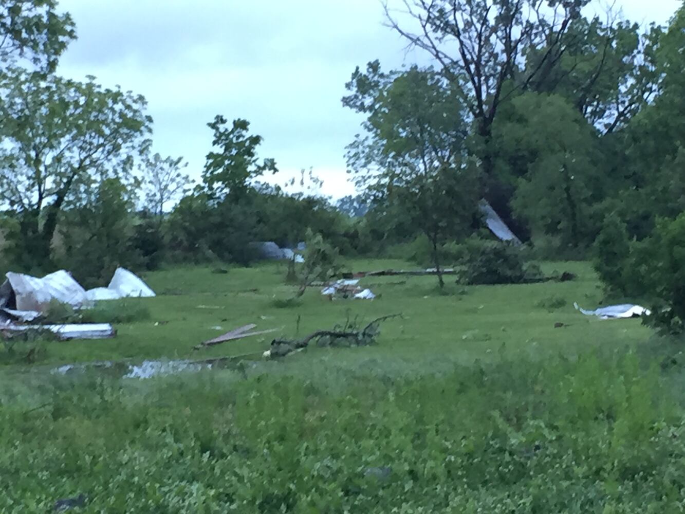 Damage from storm on 5/25