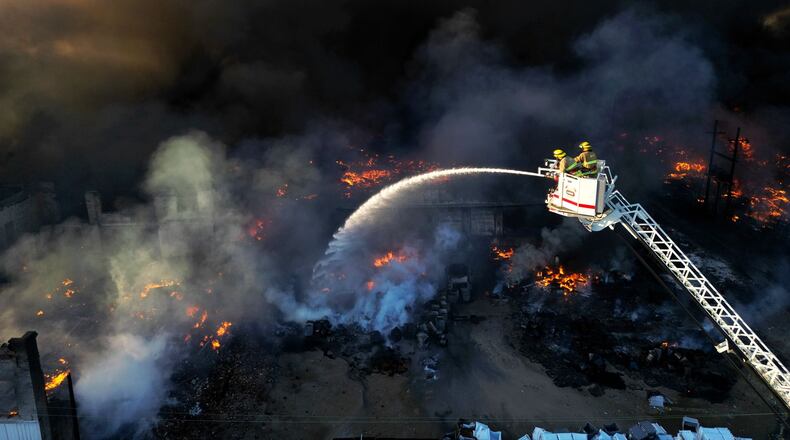 Crews battle large industrial fire in Richmond, Indiana on April 11 | Nick Graham/Staff