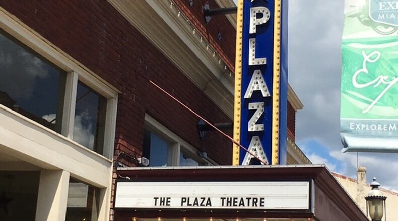 The Historic Plaza Theatre in downtown Miamisburg recently topped its goals of 42,000 attendees in its first three years since reopening on Christmas Day 2015. NICK BLIZZARD/STAFF