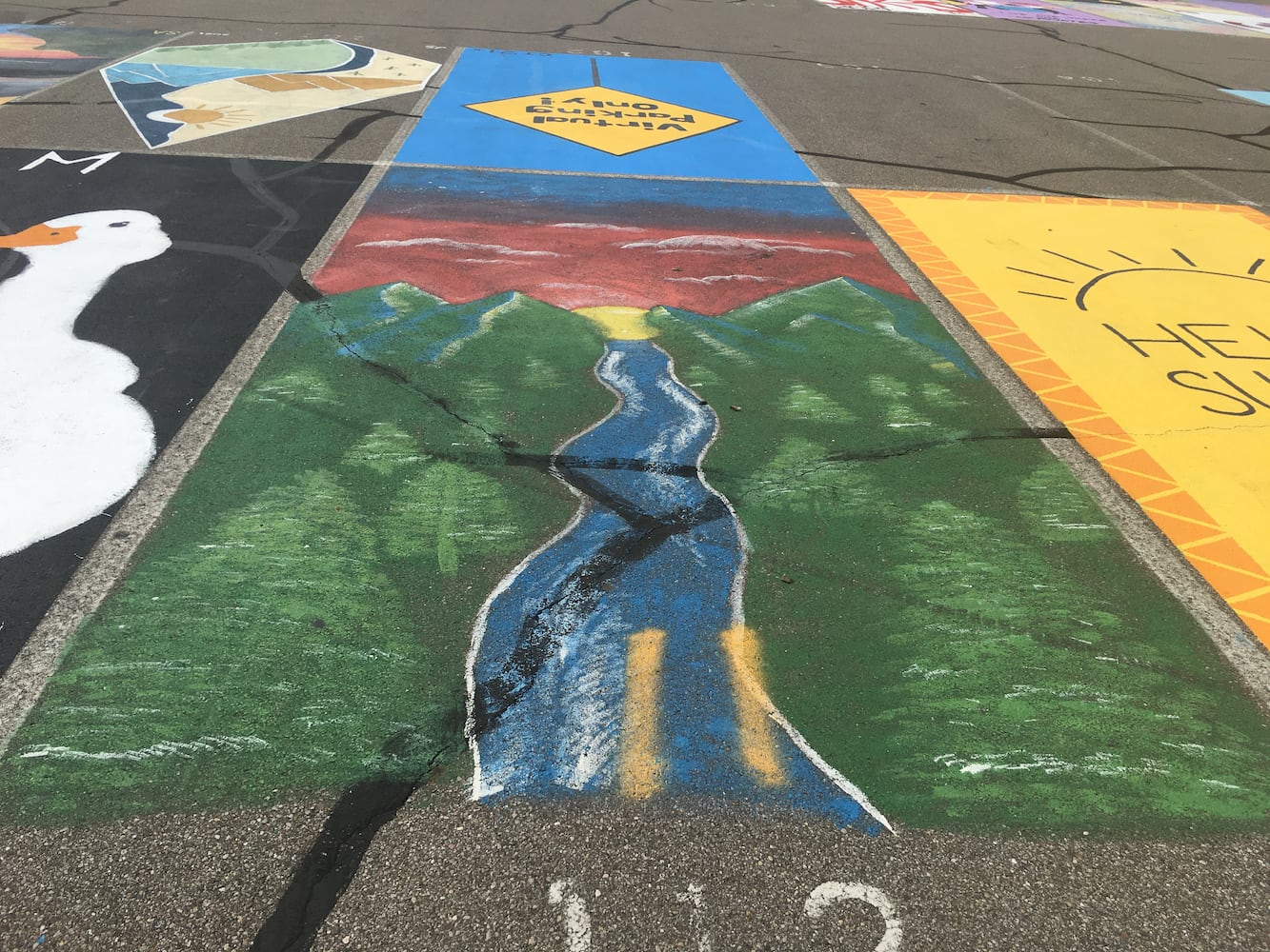 Lakota West High School parking lot spaces
